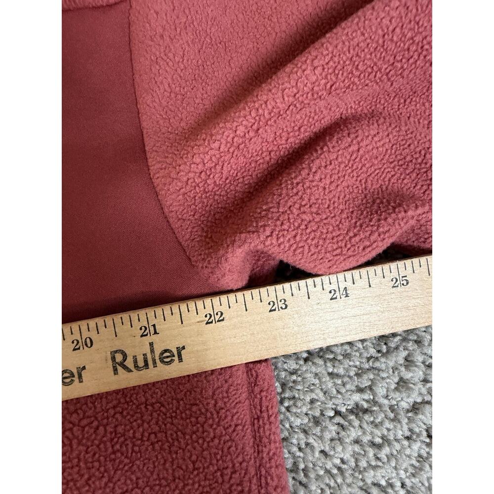 Nike Sweatshirt Womens M Red Fleece Pullover Colorblock Glitter CJ0007-661 - Picture 11 of 12